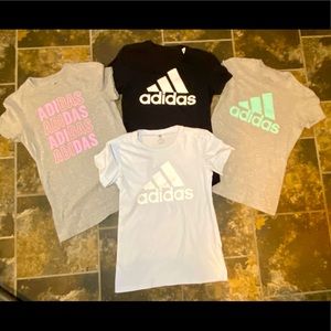 Bundle of 4 Adidas Short Sleeved Shirts size xsmall